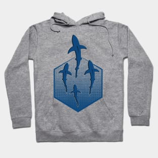 Sharks in the Deep Blue Sea Hoodie